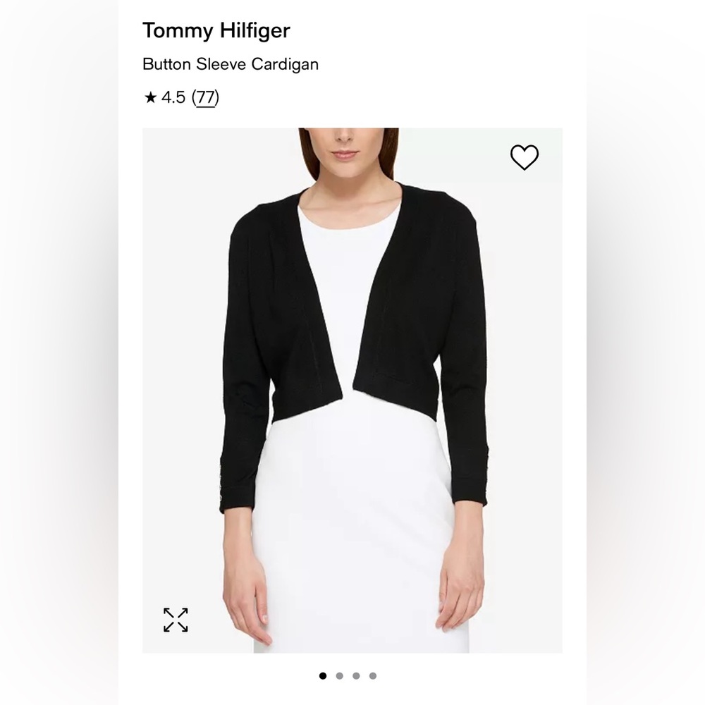 Tommy Hilfiger black bolero cardigan
